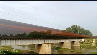 130 Kmph High Speed Trains on River Bridge at Full Speed - Mumbai Ahmedabad Rail Line