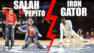 Popping Quarter Final - Juste Debout 2010 - Salah & Pepito vs Iron Mike & Gator
