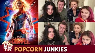 Marvel Studios' Captain Marvel Official Trailer #2 - Nadia Sawalha & Family Reaction