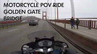 Motorcycle POV Ride over Golden Gate Bridge (both directions)