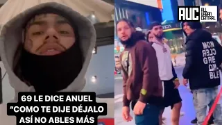 6ix9ine Catches Anuel AA With No Security Makes Him Run To Car After Confrontation