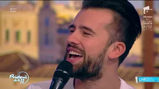 Interpretare LIVE de senzaţie la Prietenii de la 11! Florin Ristei - Ochii tăi