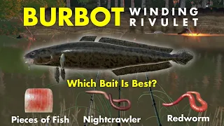 Russian Fishing 4 Bait for BURBOT at WINDING RIVULET