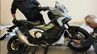 unboxing the 2024 HONDA X-ADV 750 with new color 2024