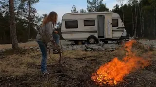 Moving into a small camper with 3 cats and there's a Giant in the Lake.