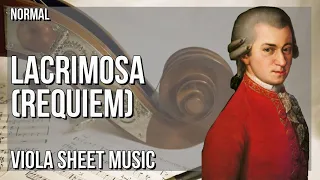 Viola Sheet Music: How to play Lacrimosa (Requiem) by Wolfgang Amadeus Mozart
