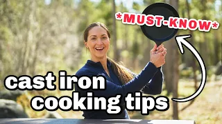 7 Cast Iron Cooking Tips CAMPERS SHOULD KNOW (plus what to cook with your pan)
