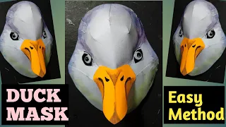 Duck Mask making. Bird mask. Duck mask craft. School Art.School art Project. #duckmask #ckartdesign