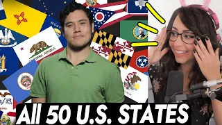 REACTING to All 50 U.S. states summarized (Geography Now!)