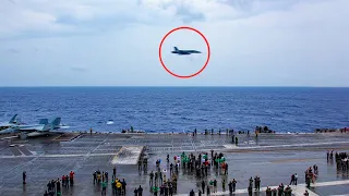 What Happens When a Russian SPY PLANE Flies Above a US Aircraft Carrier?