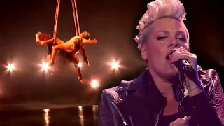 Pink and Daughter Willow Perform Stunning Acrobatic Stunts at 2021 Billboard Music Awards