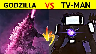 Godzilla Vs Titan Tv Man who would win | क्या skibidi का titan मार पायेगा godzilla को