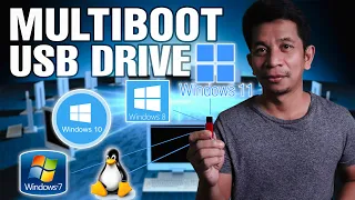 Multiboot USB Flash Drive For Windows 7, 10, Linux, Rescue WinUSB Fast & Easy