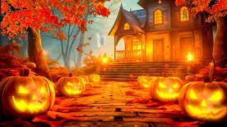 Cozy Halloween Autumn Ambience 🎃🍂 with Relaxing Halloween Music and Spooky Halloween Music