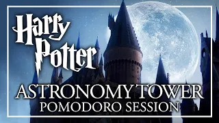 🔭ASTRONOMY TOWER AMBIENCE🔭 Harry Potter POMODORO Study Session Harry Potter Ambience Night ASMR