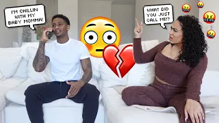 CALLING HER MY "BABY MOMMA" TO SEE HOW SHE REACTS! *BAD IDEA*