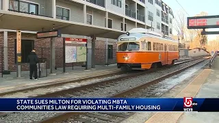 Mass. sues town in MBTA housing plan