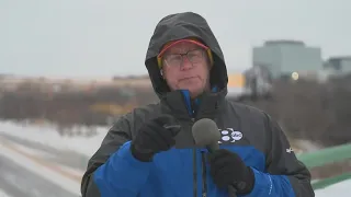 Tracking sleet and ice on the roads at High Five in Dallas