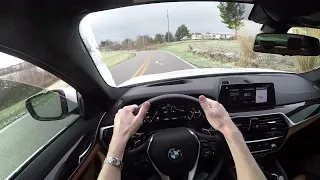 2018 BMW 540d xDrive POV Driving Video - Acceleration Handling Sound