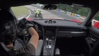 Porsche 991.2 GT3RS & FAST BIKER on Nordschleife//.