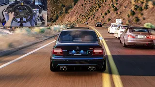 BMW M5 E39 & M3 E36 & M3 E46 Racing on Pacific Coast Highway - Assetto Corsa | Moza R16 + VR