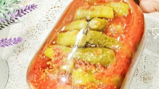 🍅🥒30 БАНОК МАЛО!ХРУСТЯЩИЕ ОГУРЦЫ на ЗИМУ В ОБАЛДЕННОМ 🍲Томатном Соке📌