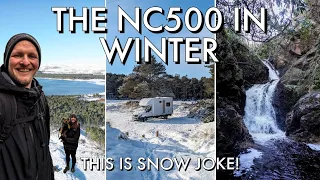 NC500: East coast by campervan | snow, waterfalls & beaches