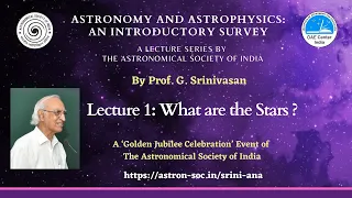 Lecture 1: What are the Stars?