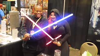 Ivy Doomkitty and Bernard Warren III cosplay as Star Wars