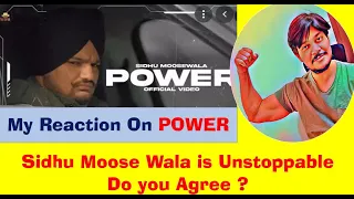 Reaction on Power (Full Video) Sidhu Moose Wala