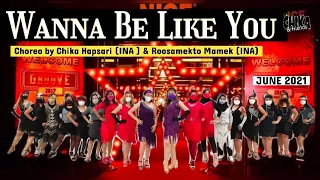 WANNA BE LIKE YOU | Line Dance | Choreo: Chika Hapsari & Roosamekto M.|Demo by CHIKA & FRIENDS CLASS