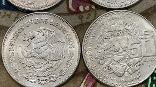 ¡Impresionante! Moneda $50 Pesos - Coyolxauhqui Cuproníquel. En PROOF 1984 cuestan hasta 750 DÓLARES