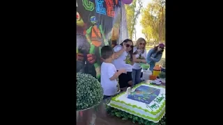 Kid Got Furious And Started Hitting His Sister When She Smashed His Face In The Birthday Cake