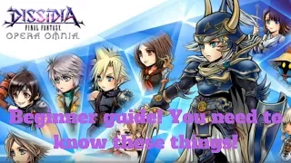 DFFOO beginner guide  the basic things you need to know!