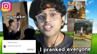 i pretended to be my instagram stalker and pranked everyone - Rachitroo