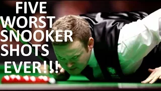 TOP 5 WORST SHOTS IN SNOOKER HISTORY