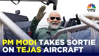 PM Narendra Modi Takes Sortie On Tejas Aircraft In Bengaluru | HAL | PM Modi Tejas News | N18V