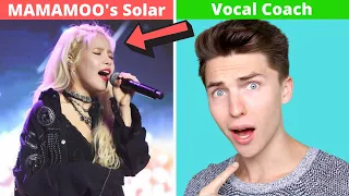 VOCAL COACH Reacts to MAMAMOO's Solar's INSANE Live Vocals