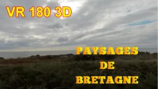 VR 180 3D  - PAYSAGES DE BRETAGNE  #1 - Pénestin -  La Mine d'OR   4K 59,94