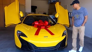 SURPRISING HUSBAND WITH DREAM CAR THE MCLAREN!!!