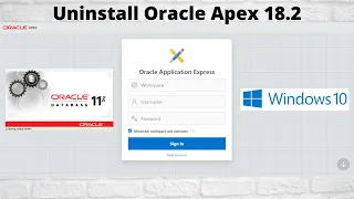 How to uninstall Oracle Apex 18.2