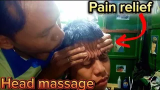 PHILIPPINE STREET BARBER ASMR-#6HEAD MASSAGE PAIN RELIEF