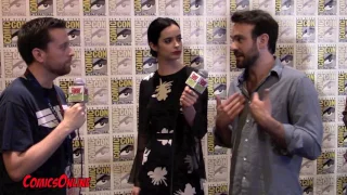 The Defenders: SDCC 2017 interview with Krysten Ritter (Jessica Jones) and Charlie Cox (Daredevil)