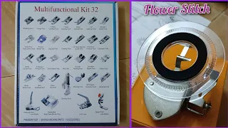 Unboxing "32 Multifunctional Pressure Foot Kit" & "Flower Stitch Foot" for Sewing Machine 🪡🧵🤖