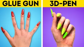 GLUE GUN VS. 3D-PEN || Epic Craft Battle With DIY Jewelry, Accessories And Repair Tips