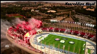 تيفو جماهير إتحاد الجزائر في نهائي كأس الإتحاد الإفريقي 2023 -  USMA