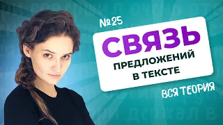 РОЛИК по №25. Связь предложений в тексте. Вся теория для ЕГЭ по русскому языку