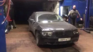 BMW  е65 735 прокачка системы динамик_драйв