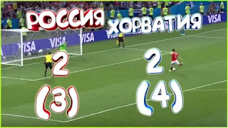 РОССИЯ - ХОРВАТИЯ. 2:2 (ПО ПЕН. 3:4) |  ЧМ 2018 | БОЛЕЕШЬ ЗА РОССИЮ СТАВЬ ЛАЙК