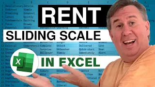 Excel - Calculate Rent on a Sliding Scale in Excel | Multiple Solutions - Episode 1775